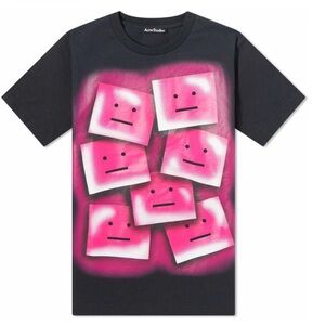Acne Black and Pink Graphic Kids Tee 8-10